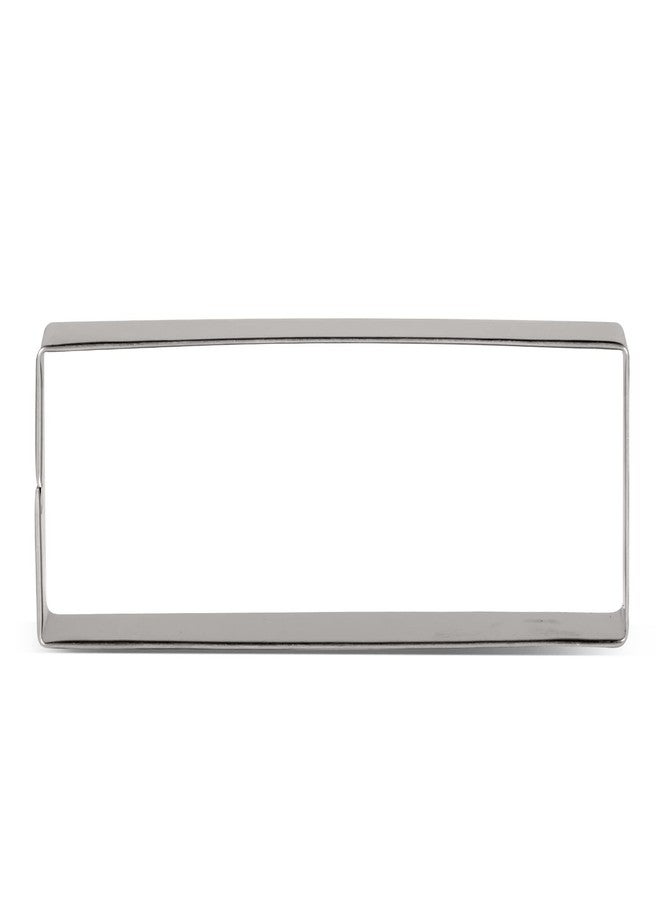 LILIAO Rectangle Cookie Cutter, Stainless Steel (4 x 1.5 inches) - Image 1