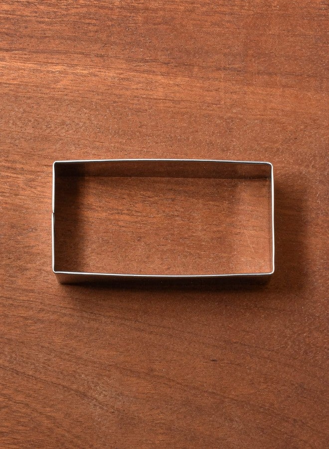 LILIAO Rectangle Cookie Cutter, Stainless Steel (4 x 1.5 inches) - Image 2