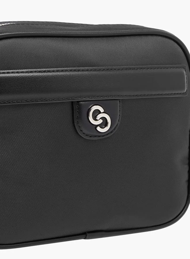 Celeste Womens Textured Crossbody Bag With Adjustable Strap And Zip Closure