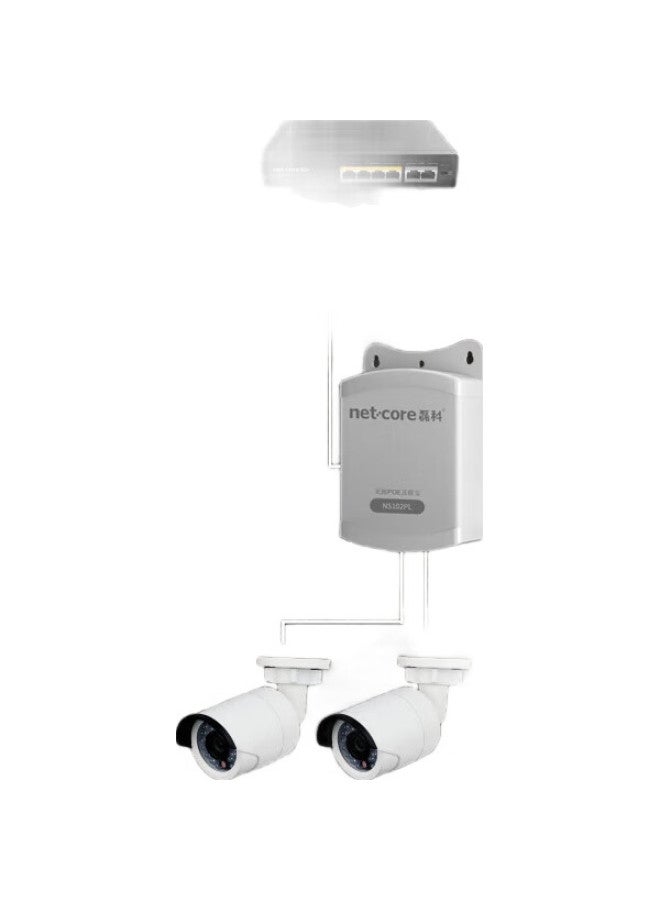 Netcore Ns102Pl Passive Poe Daisy Chain Adapter, Network Cable Extender, Compatible With National Standard Poe Switch, Camera Poe Power Repeater, One Input Two Output, No Power Required - Image 3