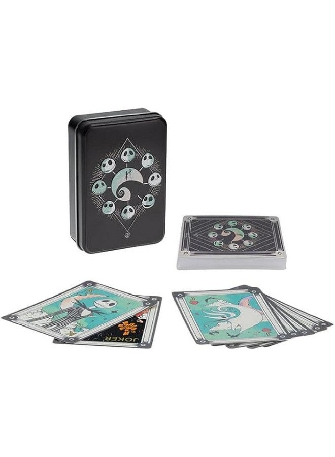 Paladone Paladone Nightmare Before Christmas Playing Cards in Collectable Tin - Officially Licensed Disney Merchandise, Standard Deck of 52 Cards with Character Illustrations, Gift for Jack Skellington Fans - Image 1