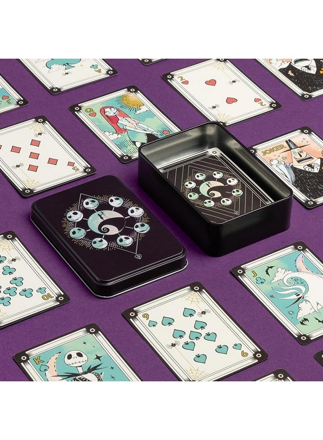Paladone Paladone Nightmare Before Christmas Playing Cards in Collectable Tin - Officially Licensed Disney Merchandise, Standard Deck of 52 Cards with Character Illustrations, Gift for Jack Skellington Fans - Image 5