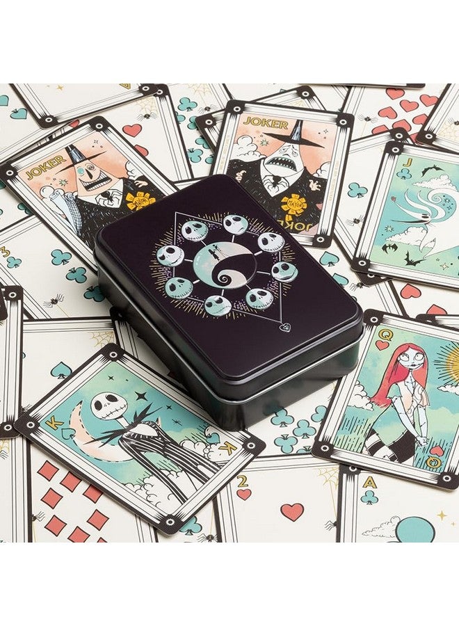 Paladone Paladone Nightmare Before Christmas Playing Cards in Collectable Tin - Officially Licensed Disney Merchandise, Standard Deck of 52 Cards with Character Illustrations, Gift for Jack Skellington Fans - Image 4