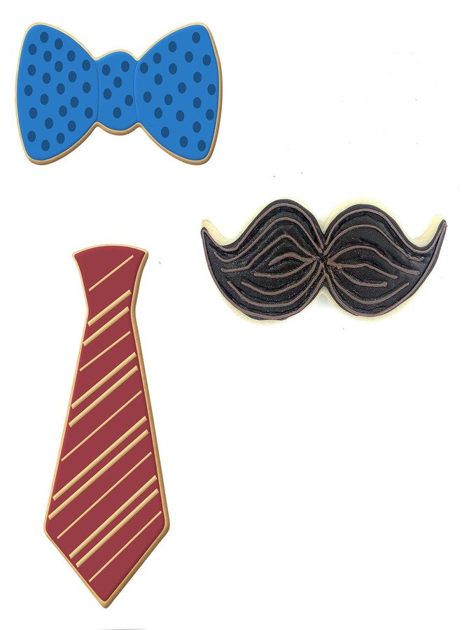 Foose Cookie Cutters Fathers Day 3 Piece Cookie Cutter Set with Recipe Card, Made in USA - Image 3