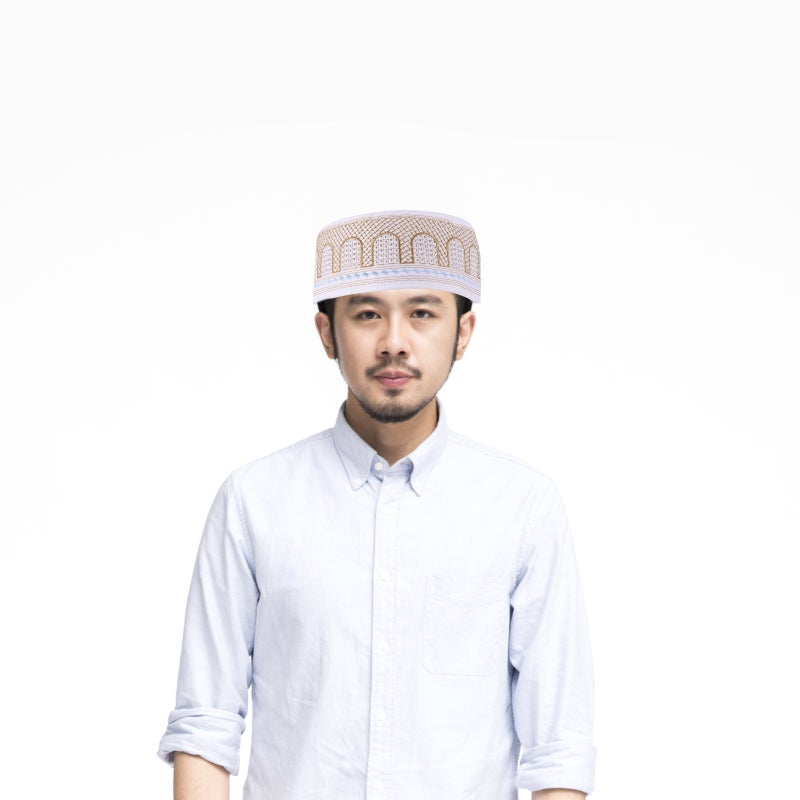 Embroidered Worship Cap Breathable And Comfortable Southeast Asian Prayer Hat Worship Hat Islamic Hat - Image 5