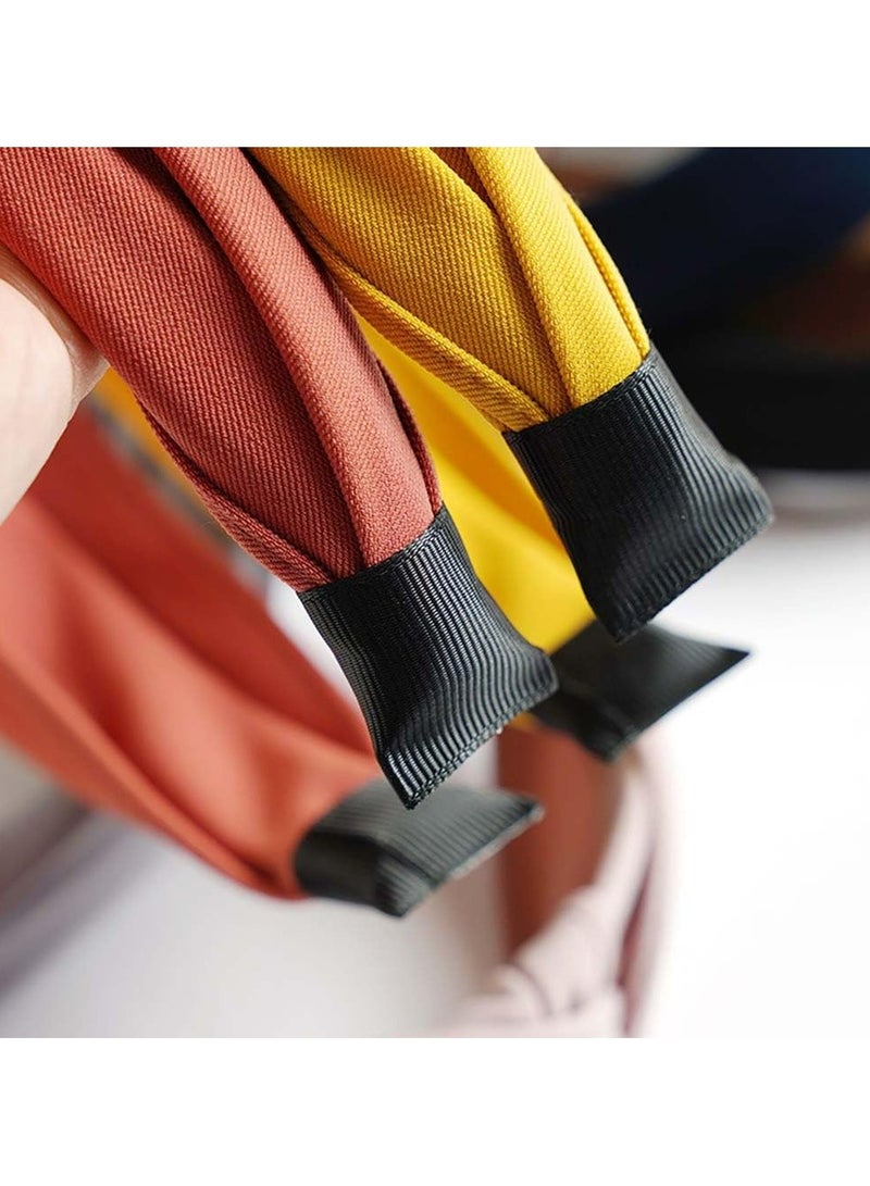 Loquat 6 Pcs Vintage Knotted Headbands with 6 Colors - Image 5