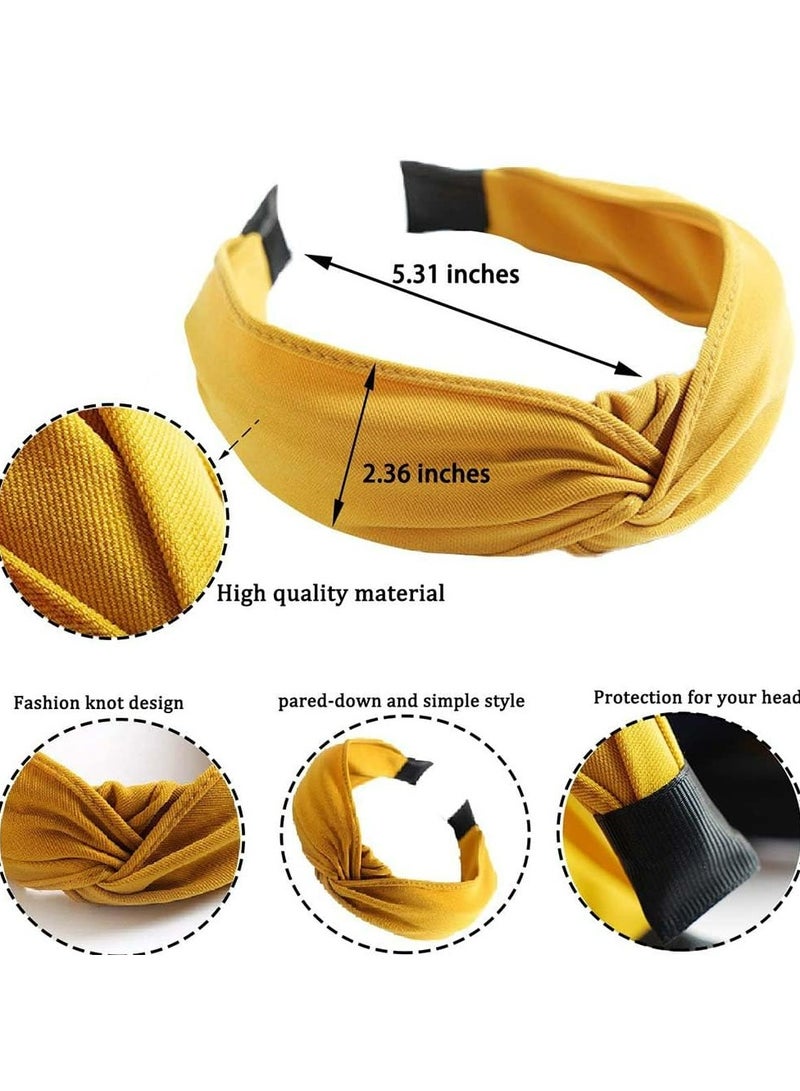 Loquat 6 Pcs Vintage Knotted Headbands with 6 Colors - Image 2