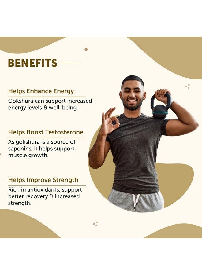 Neuherbs Gokshura Powder (100g Pack of 1) Natural Herb For Men | To Promote Energy & Strength | No Added Preservative or Additives | Tribulus Terrestris - Image 3