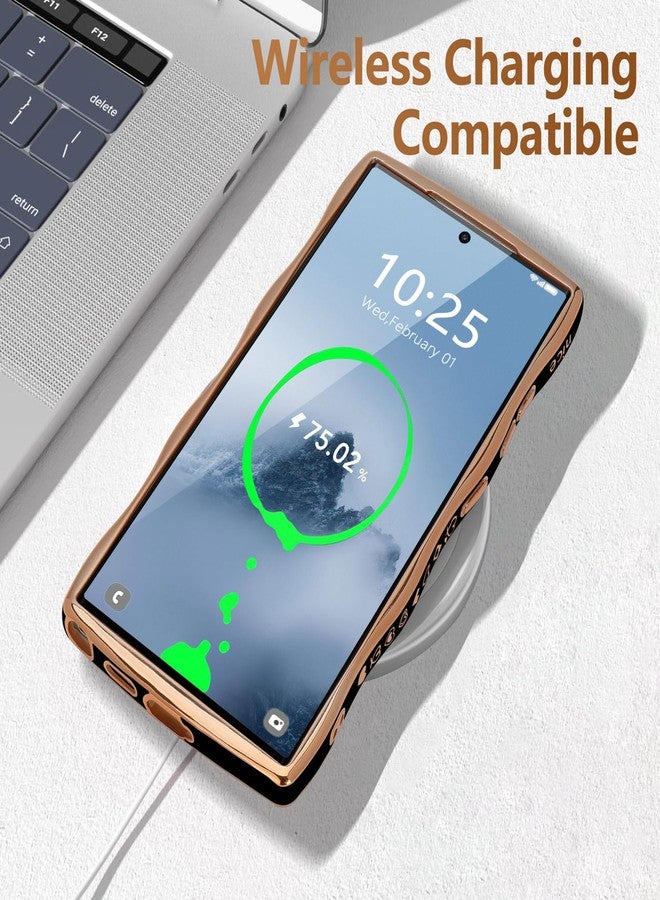غطاء حماية كاميرا LCHULLE متوافق مع سامسونج جالاكسي S24 ألترا 5G، بتصميم قلب الحب، شكل مموج ومجعد، لون أسود، لحماية كاميرا الفتيات. - Image 5
