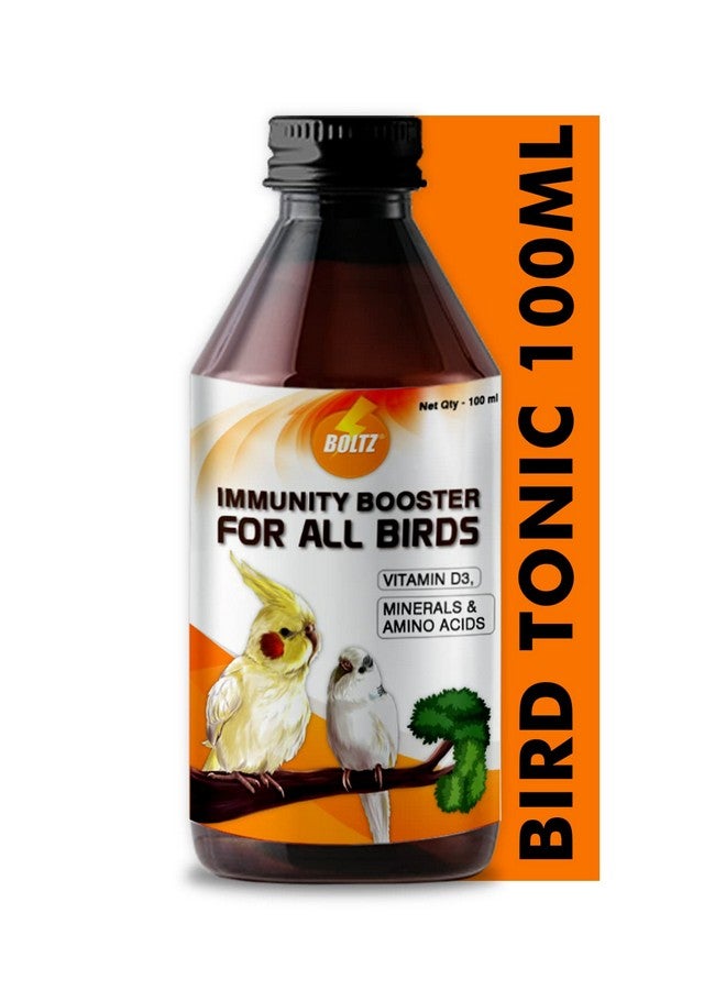 Boltze Immunity Booster For All Birds For Healthy Growth With Essential Vitamins, Minerals And Amino Acids-100Ml, Transperent, Small - Image 1