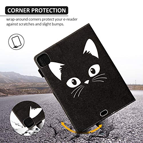 Dteck Case for iPad Air 11''/iPad Air 5th/4th Generation 10.9'',iPad Pro 11 Inch Case 4th/3rd/2nd/1st Gen,PU Leather Multi-Angle Stand Protective Folio Smart Auto Wake/Sleep Wallet Cover,Black Cat - Image 5