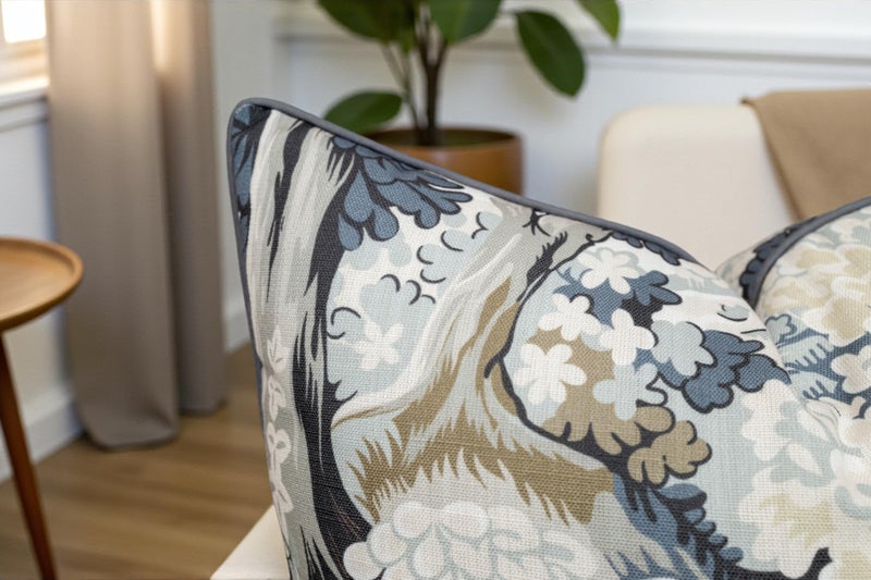 VAGMINE Throw Pillow Cover 20x20 â€“ Botanical Foliage Print Poly-Cotton Square Accent Cushion Cover â€“ Forest Tapestry - Image 3