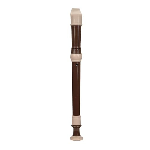 Kadence PRO-BRN Professional Soprano Recorder in C Scale | Baroque Fingering | 3-Piece ABS Design with Adjustable Thumb Rest | Includes Cleaning Rod & Synthetic Leather Pouch | Brown - Image 3