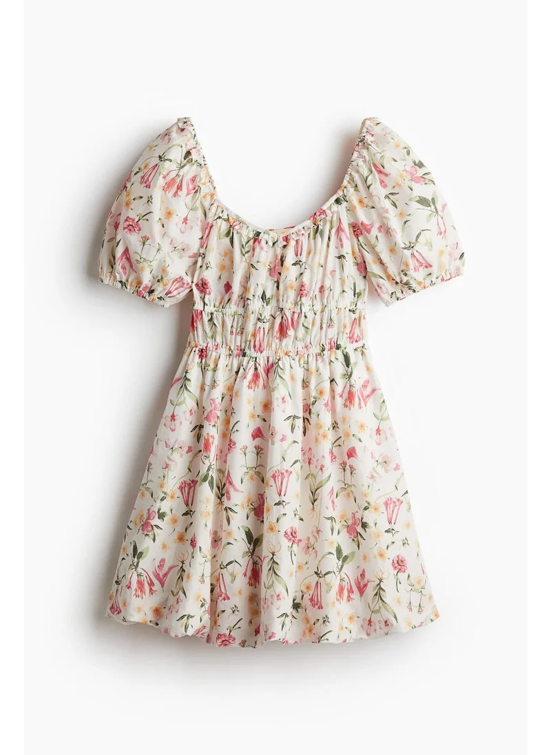 اتش اند ام Bubble-hem cotton dress