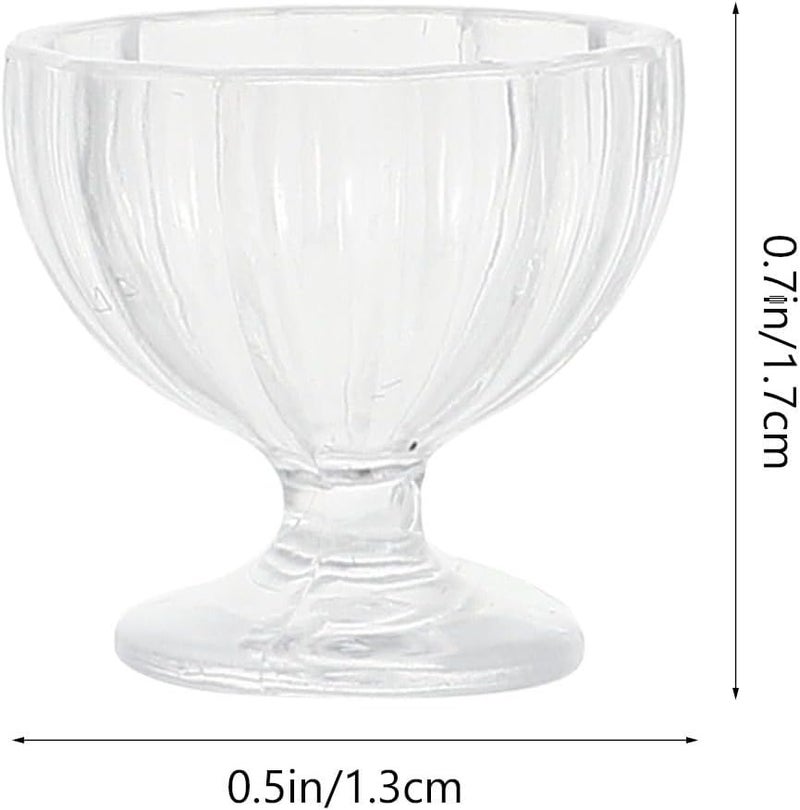 Vaguelly 34pcs Candy Model Miniature Wine Glasses Miniature Drinking Cups Decoration Miniature Cup Mini House Accessories Dollhouse Accessories Cups Model Water Cup Plastic Course - Image 2
