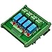 Electronics-Salon Electronics-Salon DIN Rail Mount 4 DPDT Signal Relay Interface Module, DC 12V Version.  - Image 2