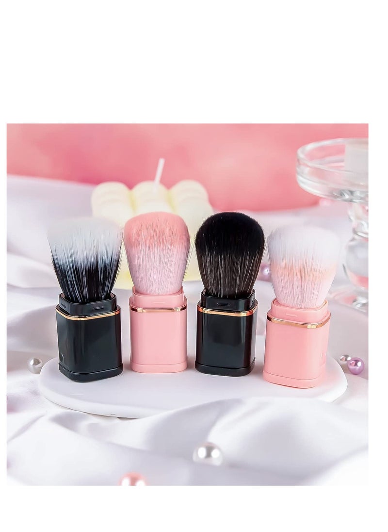 Excefore - Single Head Portable Retractable Makeup Brush, Retractable Kabuki Makeup Brush, Portable Powder Foundation Sunscreen Brush, Suitable for Blush, Bronzer, Travel Face Cosmetic Brush - Image 1