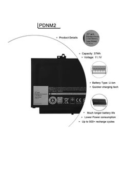 بطارية كمبيوتر محمول PDNM2 بسعة 37 وات في الساعة متوافقة مع أجهزة الكمبيوتر المحمولة Dell Latitude 12 E7270 P26S001 E7470 P61G001 Series Ultrabook 579TY F1KTM 0F1KTM V6VMN 0V6VMN - pzsku/Z75B9F733143F7D580E14Z/45/_/1736603275/c35f8e14-4459-4c68-a820-874150f70422