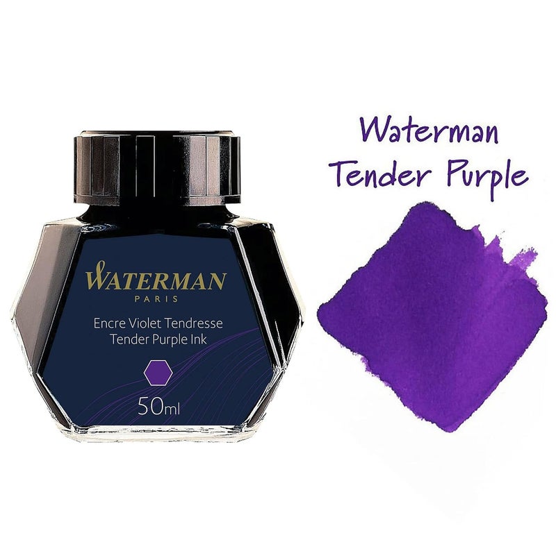 Waterman Liquid Ink for Fountain Pens, 50 ml, Tender Purple (S0110750) by - Image 2