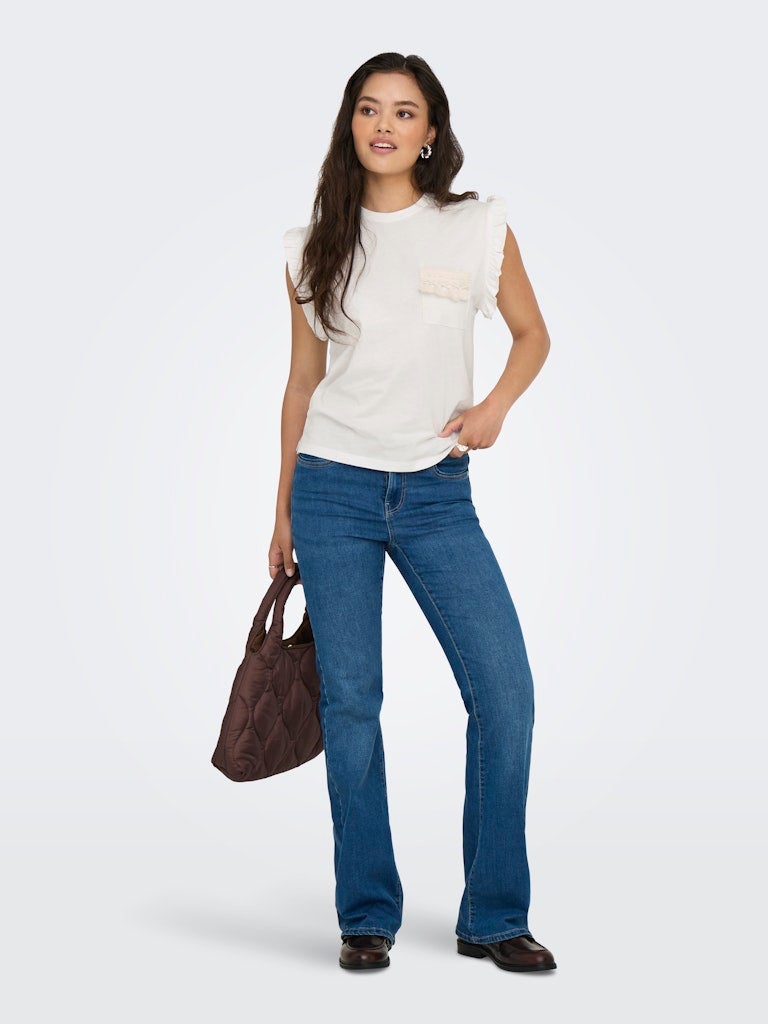 ONLY ONLFILIPPA LIFE S/S DETAIL POCKET TOPJRS - Image 1