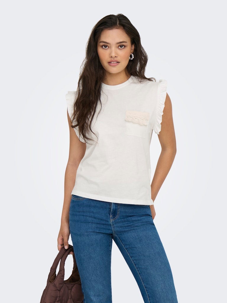 ONLY ONLFILIPPA LIFE S/S DETAIL POCKET TOPJRS - Image 4