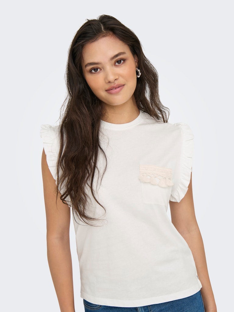 ONLY ONLFILIPPA LIFE S/S DETAIL POCKET TOPJRS - Image 5
