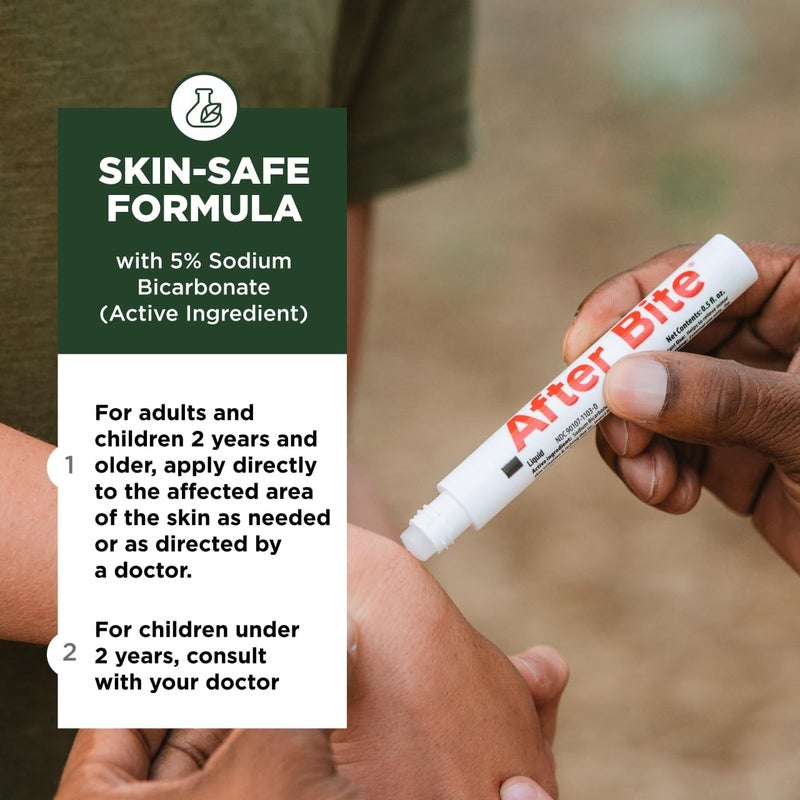 After Bite Advanced Formula - Bug Bite Itch Relief with Sodium Bicarbonate - 4 Pack Portable Pen Applicator - Image 3