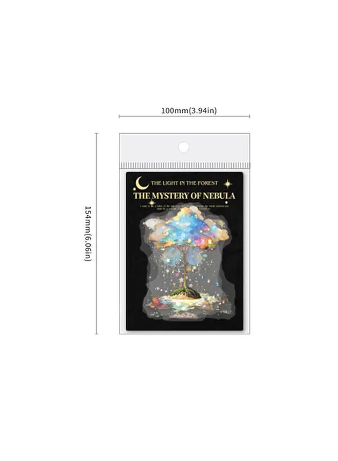 Colorful Entanglement PET Golden Foil Laser Stickers For Scrapbooking Journals And Crafts - Image 2
