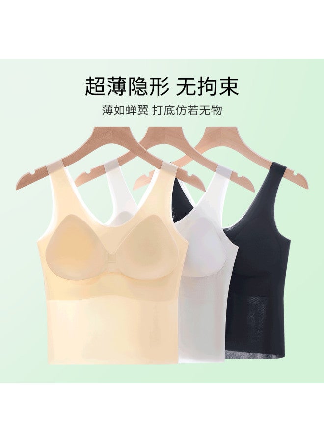 Urban Beauty Wirefree Bra For Women, Breathable Thin Design With Built-In Pads Layering Camisole - Image 4