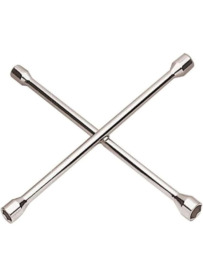 مفتاح ربط عجلات سيارات 4 رؤوس – أداة قوية لفك وتثبيت صواميل العجلات - Image 3