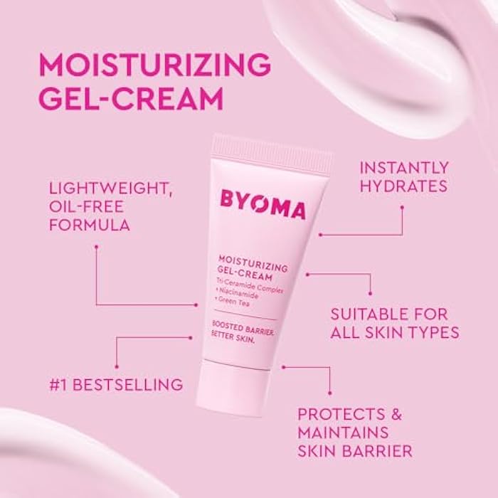 BYOMA So Hydrating Set - Barrier Repair Skincare Set - Creamy Jelly Cleanser, Hydrating Face Serum & Ceramide Face Moisturizer for Dry Skin - Anti Wrinkle, Alcohol Free Skin Care - 30ml, 15ml, 15ml - Image 5