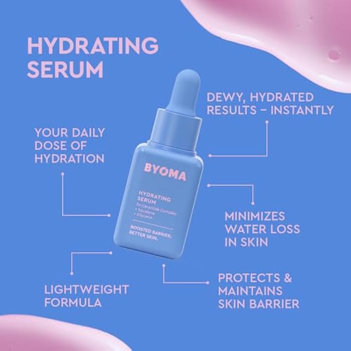 BYOMA So Hydrating Set - Barrier Repair Skincare Set - Creamy Jelly Cleanser, Hydrating Face Serum & Ceramide Face Moisturizer for Dry Skin - Anti Wrinkle, Alcohol Free Skin Care - 30ml, 15ml, 15ml - Image 4