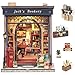 Cutefun Book Nook Kit DIY Miniature Dollhouse Library Kit for Adults and Teens Tiny House Building Bookshelf Insert Decor with LED Light Gifts for Family and Friends Jacks Bookery - Image 2