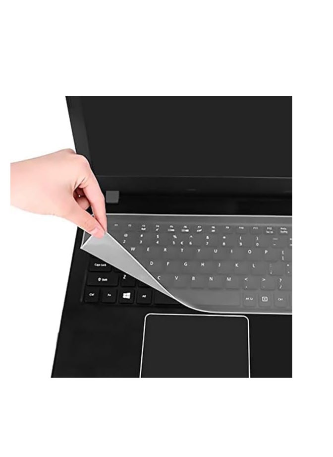 Generic - 4 in 1 Laptop Screen Protector, Keyboard, Mouse Pad and Back Cover 4 in 1 15.6 inch Protects Laptop from Liquids and Scratches - Image 1