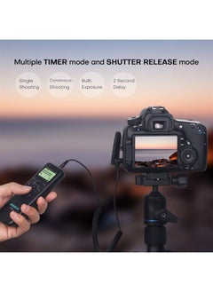 TRS-1 Camera Shutter Release Timer Remote Control for Nikon Z6, Z7, Coolpix P1000, D850, D810, D700, D3, D4, D5, D3100, D5000, D7200, D600, D610, D750, D3200, D3300 Replace MC-DC2,MC-36,MC-30A