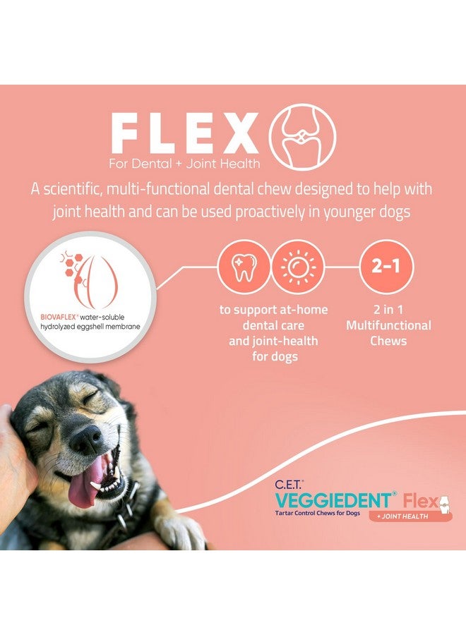 Virbac C.E.T. Veggiedent Flex Tartar Control Chews For Dogs  Large - Image 3