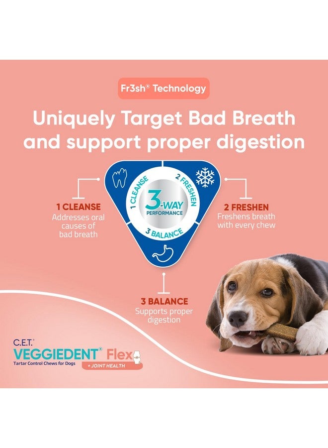 Virbac C.E.T. Veggiedent Flex Tartar Control Chews For Dogs  Large - Image 4