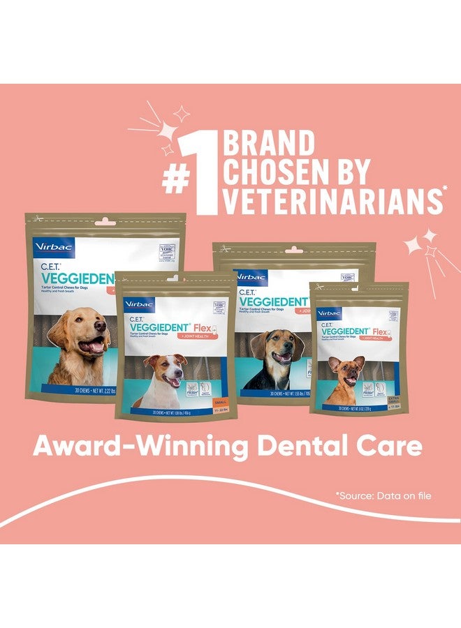 Virbac C.E.T. Veggiedent Flex Tartar Control Chews For Dogs  Large - Image 2