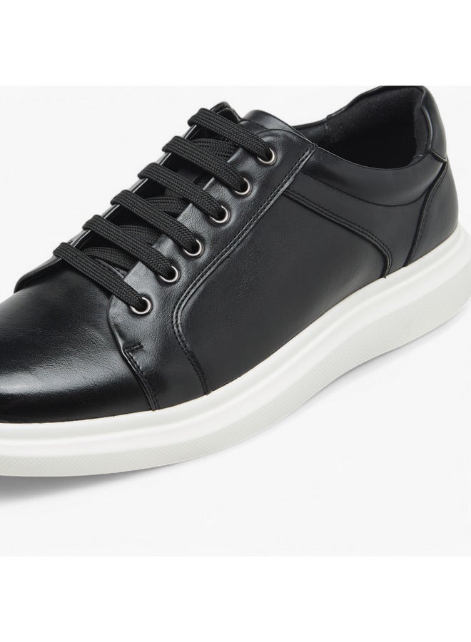 Lee Cooper Men's Panelled Sneakers with Lace-Up Closure  - Image 4