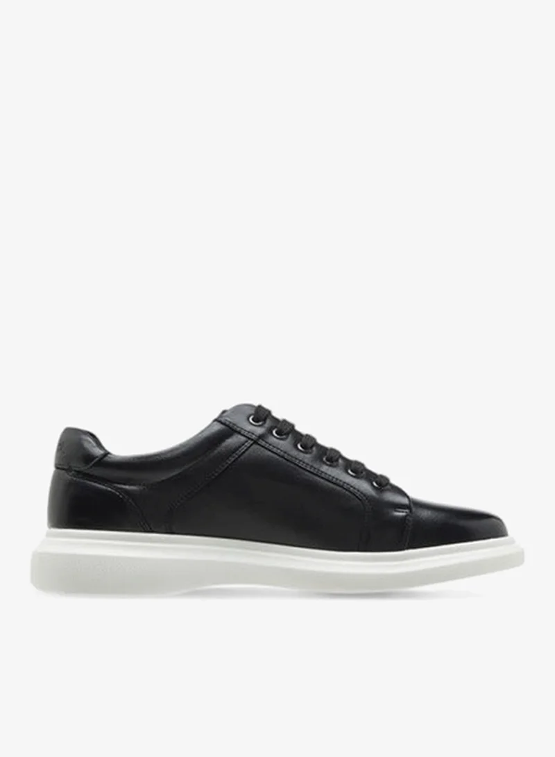 Men's Panelled Sneakers with Lace-Up Closure