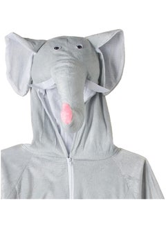 Brain Giggles Brain Giggles Elephant Animal Plush Costume Design Carnival Party Jumpsuit for Kids Boys and Girls Large  - Image 4