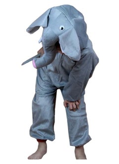 Brain Giggles Brain Giggles Elephant Animal Plush Costume Design Carnival Party Jumpsuit for Kids Boys and Girls Large  - Image 3