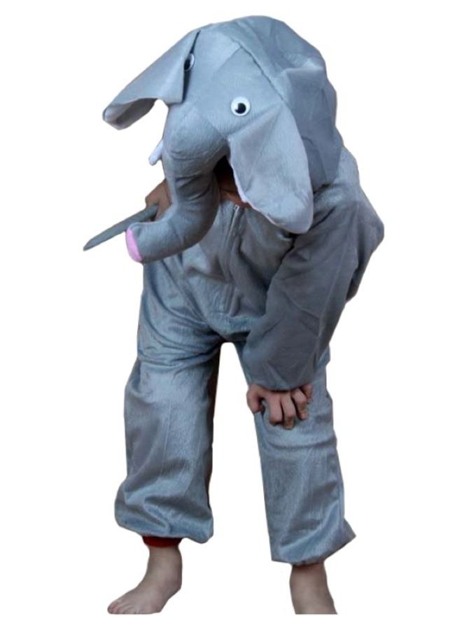Brain Giggles Elephant Animal Plush Costume Design Carnival Party Jumpsuit for Kids Boys and Girls Large - Image 3