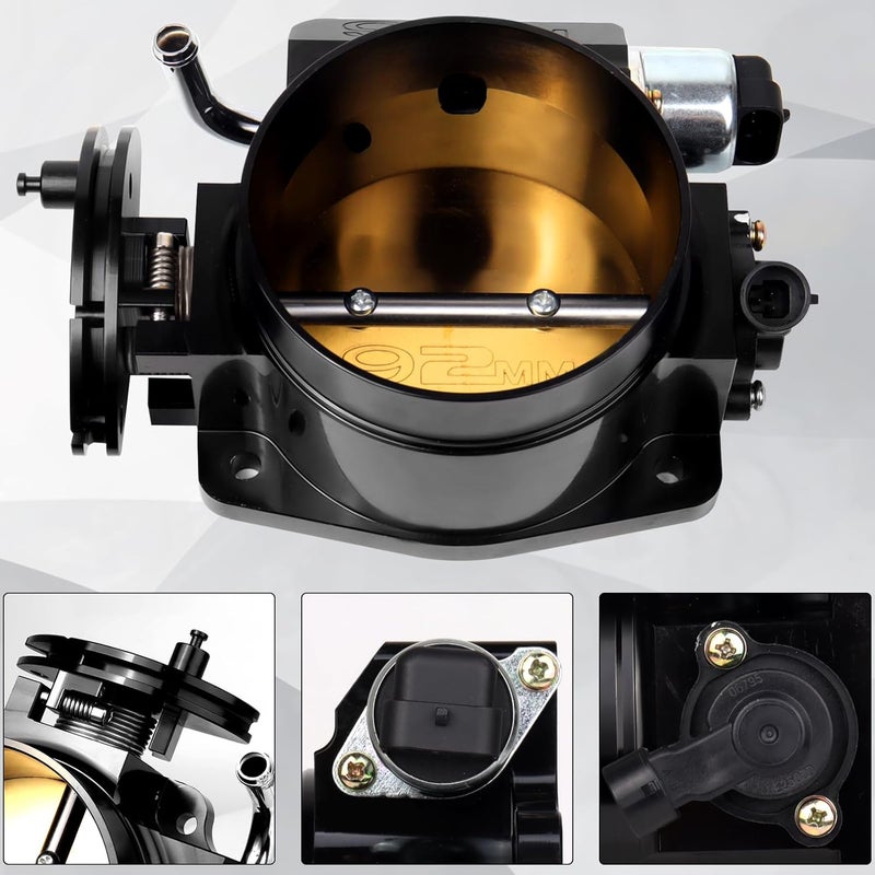 LOREADA 92mm Throttle Body for LS1 LS2 LS3 LS6 LS7 LSX GM Gen III with TPS and IAC - Image 2
