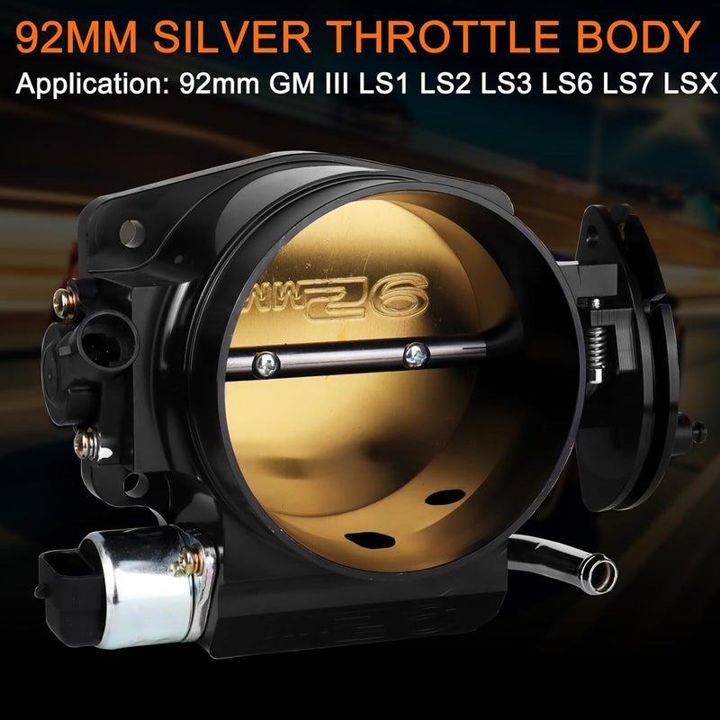 LOREADA 92mm Throttle Body for LS1 LS2 LS3 LS6 LS7 LSX GM Gen III with TPS and IAC - Image 3