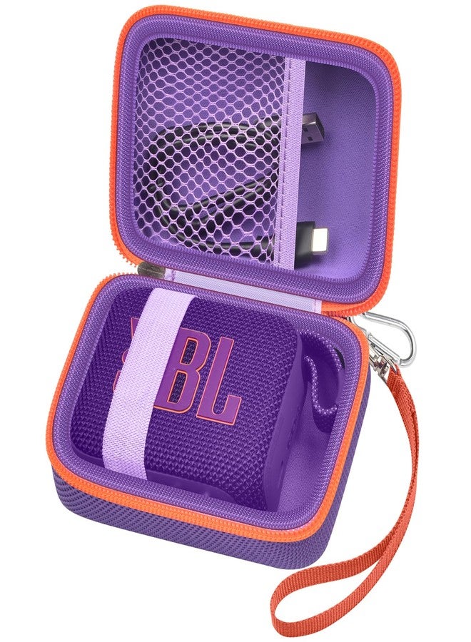 ألكوو حقيبة حمل متوافقة مع مكبر الصوت JBL Go 4 - مكبر صوت بلوتوث محمول بصوت احترافي، ومتوافقة أيضًا مع مكبرات الصوت اللاسلكية الصغيرة المقاومة للماء Go 3/Go3 Eco/Go2 - لون بنفسجي - Image 1