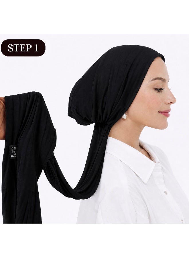 إيشارب توربان قطني نسائي جاهز للارتداء رباط - Image 3