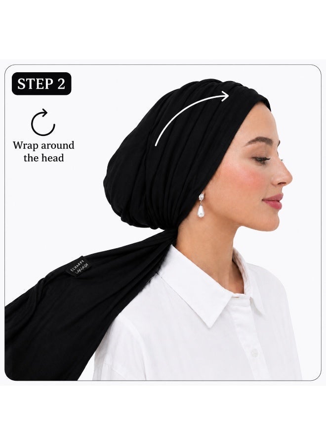 إيشارب توربان قطني نسائي جاهز للارتداء رباط - Image 4