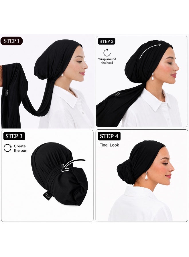 إيشارب توربان قطني نسائي جاهز للارتداء رباط - Image 2