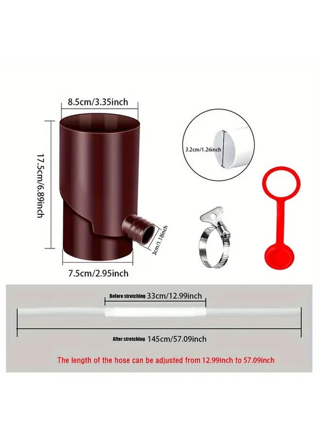 ملحق تحويل تصريف مياه الأمطار السوداء لجمع نظام تصريف أنابيب الحجم S - Image 2